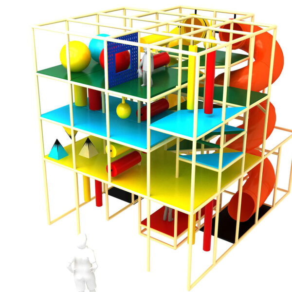 Buy Indoor Playground Equipment GPS256 -(Indoor Playsystem Size) 19 ft. H x 16 ft. W x 20 ft.