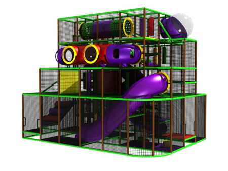 Buy Indoor Playground Equipment GPS155 -(Indoor Playsystem Size) 19 ft. H x 16 ft. W x 24 ft.