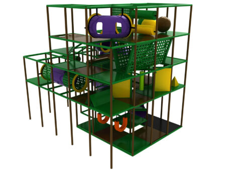 Buy Indoor Playground Equipment GPS386 -(Indoor Playsystem Size) 19 ft. H x 20 ft. W x 20 ft.