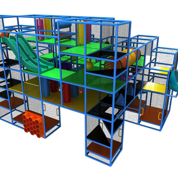 Buy Indoor Playground Equipment GPS15 -(Indoor Playsystem Size) 19 ft. H x 20 ft. W x 34 ft.