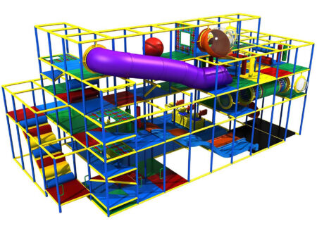 Buy Indoor Playground Equipment GPS113 -(Indoor Playsystem Size) 19 ft. H x 20 ft. W x 40 ft.