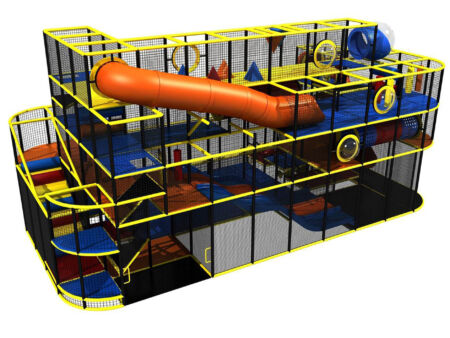 Buy Indoor Playground Equipment GPS164 -(Indoor Playsystem Size) 19 ft. H x 20 ft. W x 40 ft.