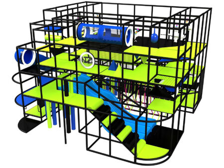 Buy Indoor Playground Equipment GPS347 -(Indoor Playsystem Size) 19 ft. H x 24 ft. W x 40 ft.
