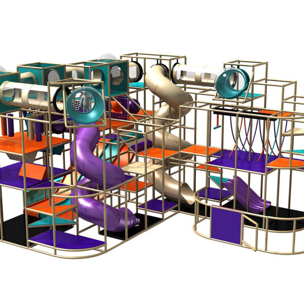 Buy Indoor Playground Equipment GPS463 -(Indoor Playsystem Size) 19 ft. H x 28 ft. W x 35 ft.