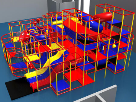 Buy Indoor Playground Equipment GPS472 -(Indoor Playsystem Size) 19 ft. H x 32 ft. W x 40 ft.