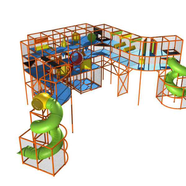 Buy Indoor Playground Equipment GPS22 -(Indoor Playsystem Size) 19 ft. H x 34 ft. W x 52 ft.