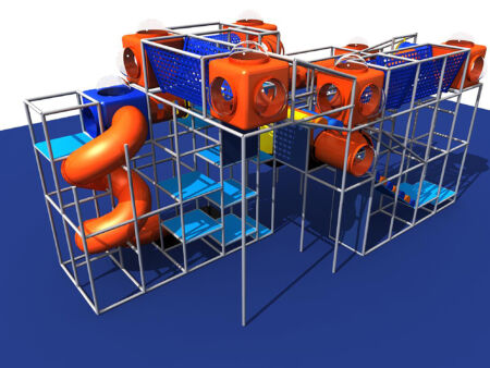 Buy Indoor Playground Equipment GPS653 -(Indoor Playsystem Size) 19 ft. H x 40 ft. W x 19.5 ft.