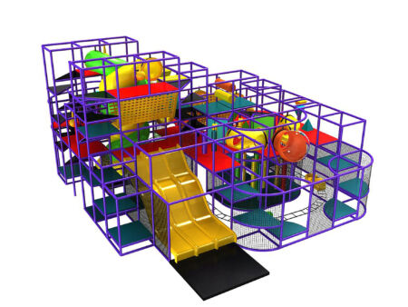 Buy Indoor Playground Equipment GPS230 -(Indoor Playsystem Size) 19 ft. H x 40 ft. W x 32 ft.