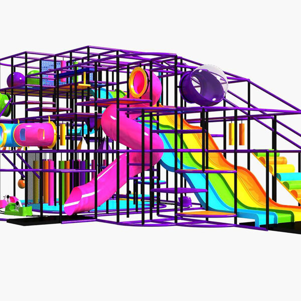 Buy Indoor Playground Equipment GPS184 -(Indoor Playsystem Size) 19 ft. H x 44 ft. W x 31 ft.