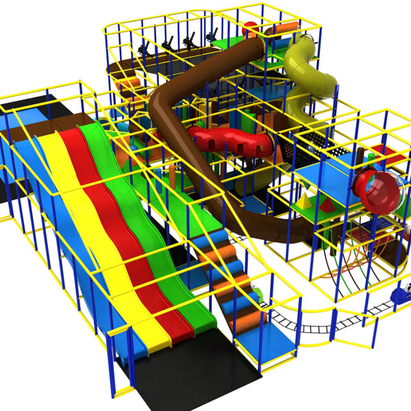 Buy Indoor Playground Equipment GPS423 -(Indoor Playsystem Size) 19 ft. H x 44 ft. W x 70 ft.