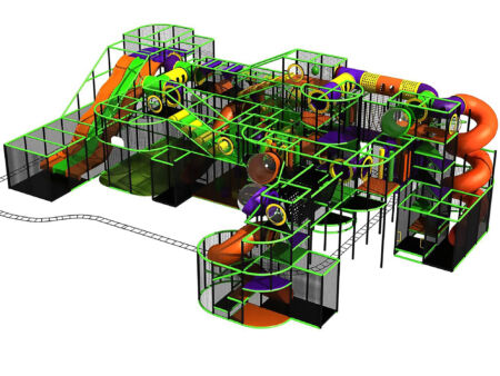 Buy Indoor Playground Equipment GPS165 -(Indoor Playsystem Size) 19 ft. H x 48 ft. W x 68 ft.