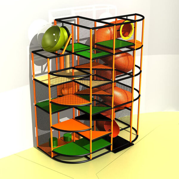 Buy Indoor Playground Equipment GPS471 -(Indoor Playsystem Size) 19 ft. H x 8 ft. W x 16 ft.