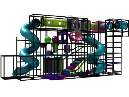 Buy Indoor Playground Equipment GPS269 -(Indoor Playsystem Size) 20 ft. H x 12 ft. W x 44 ft.