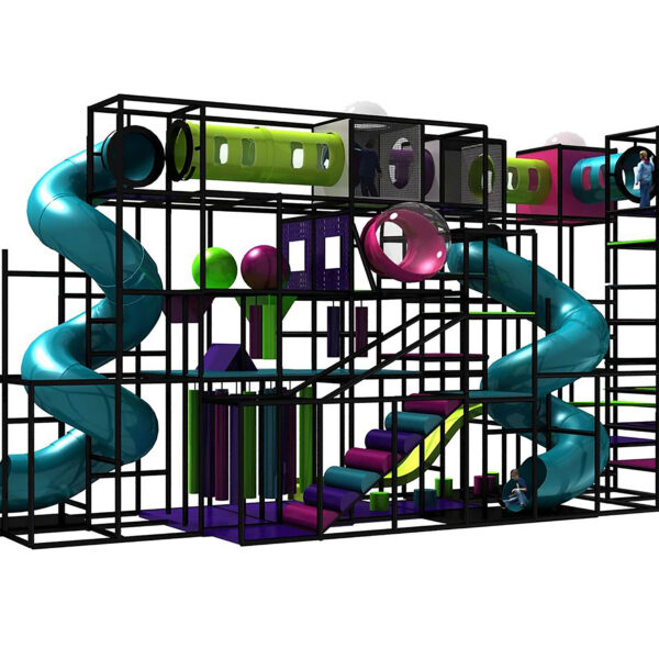 Buy Indoor Playground Equipment GPS269 -(Indoor Playsystem Size) 20 ft. H x 12 ft. W x 44 ft.