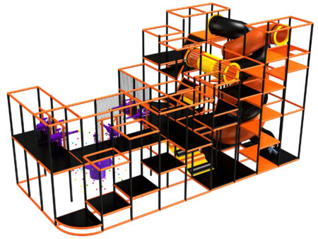 Buy Indoor Playground Equipment GPS171 -(Indoor Playsystem Size) 20 ft. H x 16 ft. W x 36 ft.