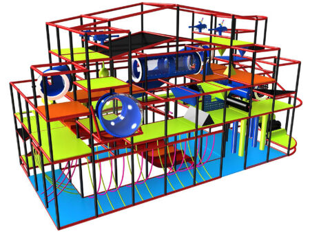 Buy Indoor Playground Equipment GPS411 -(Indoor Playsystem Size) 20 ft. H x 16 ft. W x 36 ft.