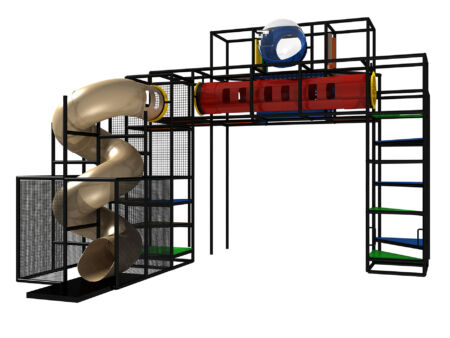 Buy Indoor Playground Equipment GPS288 -(Indoor Playsystem Size) 20 ft. H x 20 ft. W x 26 ft.