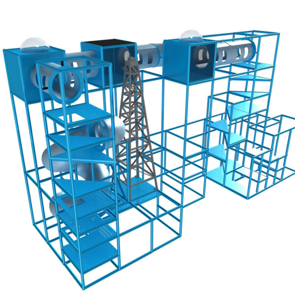 Buy Indoor Playground Equipment GPS210 -(Indoor Playsystem Size) 20 ft. H x 36 ft. W x 12 ft.