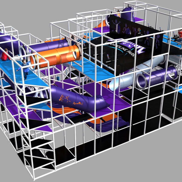 Buy Indoor Playground Equipment GPS502 -(Indoor Playsystem Size) 21 ft. H x 76 ft. W x 28 ft.