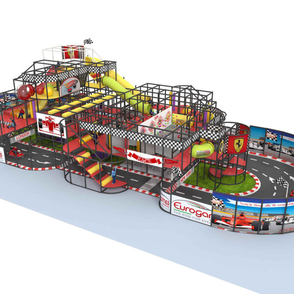 Buy Indoor Playground Equipment GPS509 -(Indoor Playsystem Size) 22 ft. H x 132 ft. W x 44 ft.