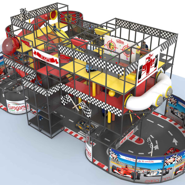 Compre equipo de juegos para interiores GPS511 – (tamaño del sistema de juegos para interiores) 22 pies de alto x 60 pies de ancho x 28 pies.