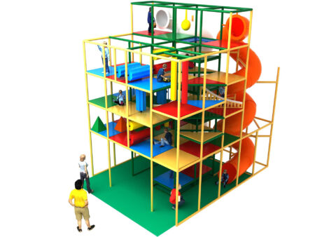 Buy Indoor Playground Equipment GPS298 -(Indoor Playsystem Size) 23 ft. H x 16 ft. W x 20 ft.