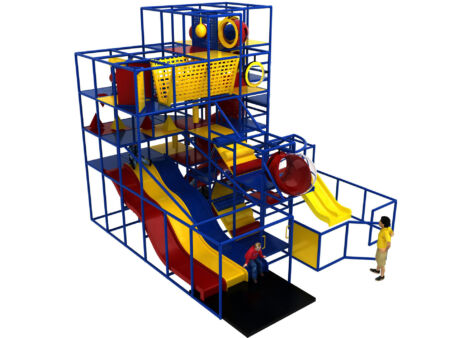 Buy Indoor Playground Equipment GPS394 -(Indoor Playsystem Size) 23 ft. H x 24 ft. W x 24 ft.