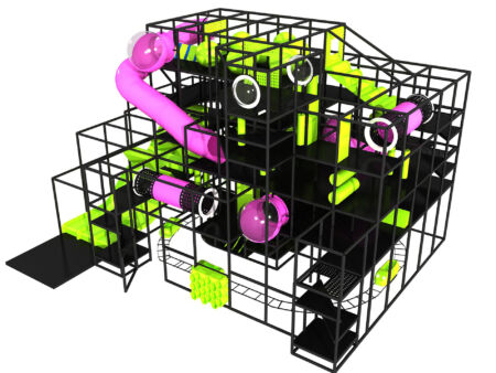 Buy Indoor Playground Equipment GPS247 -(Indoor Playsystem Size) 23 ft. H x 40 ft. W x 32 ft.