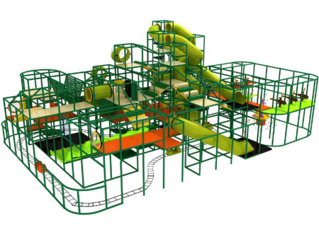 Buy Indoor Playground Equipment GPS249 -(Indoor Playsystem Size) 23 ft. H x 60 ft. W x 43 ft.