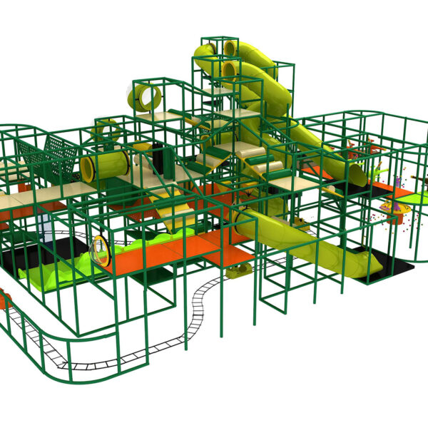 Buy Indoor Playground Equipment GPS249 -(Indoor Playsystem Size) 23 ft. H x 60 ft. W x 43 ft.