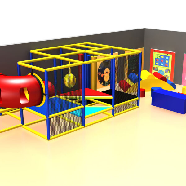 Buy Indoor Playground Equipment GPS258 -(Indoor Playsystem Size) 6 ft. H x 16 ft. W x 8 ft.