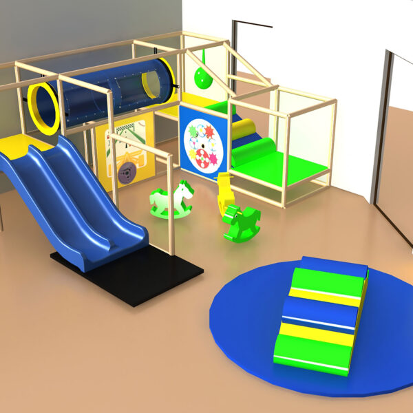 Buy Indoor Playground Equipment GPS444 -(Indoor Playsystem Size) 7 ft. H x 16 ft. W x 12 ft.