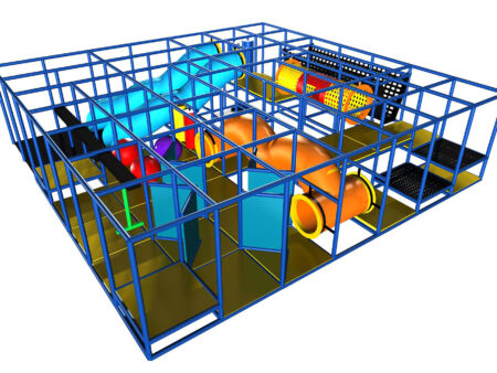 Buy Indoor Playground Equipment GPS478 -(Indoor Playsystem Size) 7 ft. H x 28 ft. W x 28 ft.