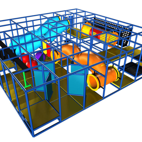 Buy Indoor Playground Equipment GPS478 -(Indoor Playsystem Size) 7 ft. H x 28 ft. W x 28 ft.