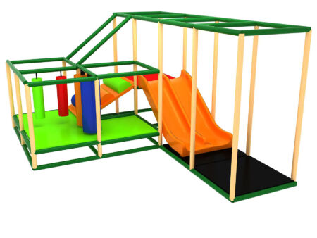 Buy Indoor Playground Equipment GPS349 -(Indoor Playsystem Size) 8 ft. H x 12 ft. W x 16 ft.