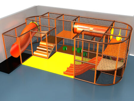 Buy Indoor Playground Equipment GPS457 -(Indoor Playsystem Size) 8 ft. H x 12 ft. W x 24 ft.