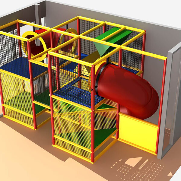 Buy Indoor Playground Equipment GPS207 -(Indoor Playsystem Size) 9 ft. H x 15 ft. W x 8 ft.