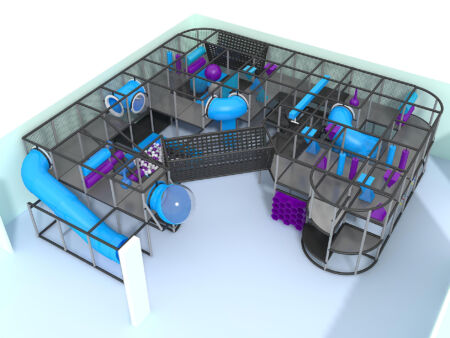 Buy Indoor Playground Equipment GPS650 -(Indoor Playsystem Size) 9 ft. H x 36 ft. W x 36 ft.
