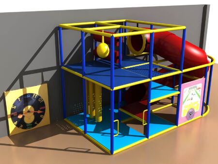 Buy Indoor Playground Equipment GPS243 -(Indoor Playsystem Size) 9 ft. H x 8 ft. W x 16 ft.