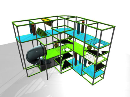 Buy Indoor Playground Equipment GPS440 -(Indoor Playsystem Size) 14 ft. H x 16 ft. W x 16 ft.