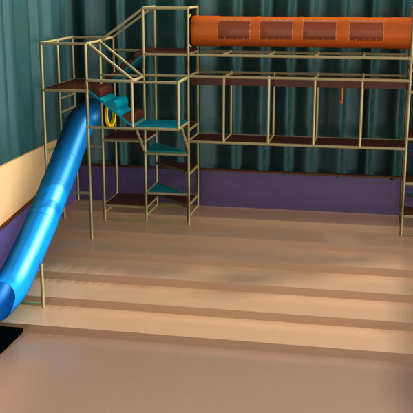 Buy Indoor Playground Equipment GPS504 -(Indoor Playsystem Size) 19 ft. H x 36 ft. W x 24 ft.