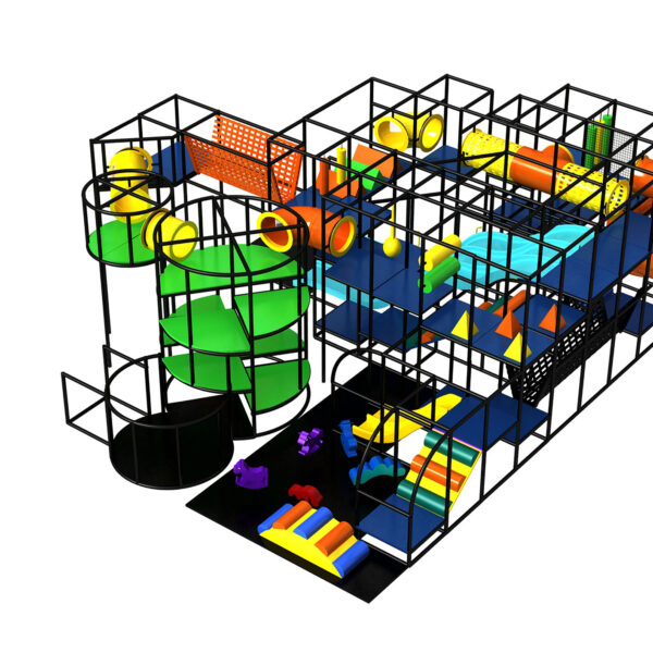 Buy Indoor Playground Equipment GPS484 -(Indoor Playsystem Size) 15 ft. H x 36 ft. W x 44 ft.