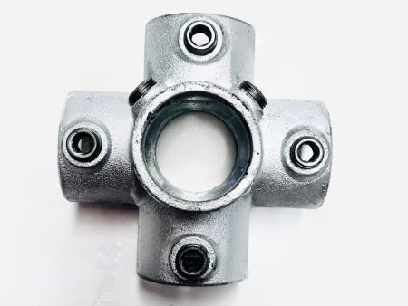 4-Way Quad Pipe Fitting for Indoor Playground Structures