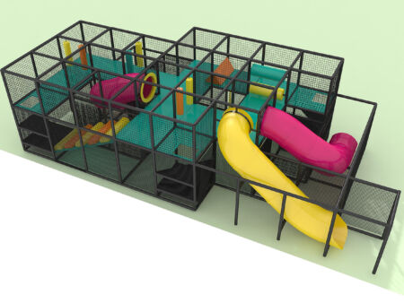 Buy Indoor Playground Equipment GPS576 -(Indoor Playsystem Size) 9 ft. H x 36 ft. W x 16 ft.