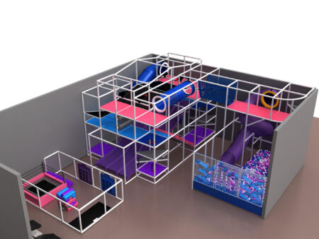 Indoor Playground GPS921 - (Indoor Playsystem Size) - 15 ft. H x 12 ft. W x 12 ft.