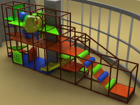 Indoor Playground GPS925 - (Indoor Playsystem Size) - 15 ft. H x 36 ft. W x 10 ft.