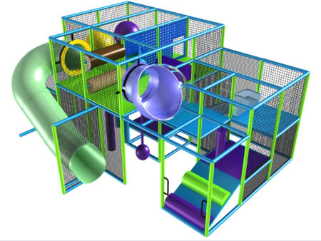 Indoor Playground GPS929 - (Indoor Playsystem Size) - 10 ft. H x 20 ft. W x 16 ft.