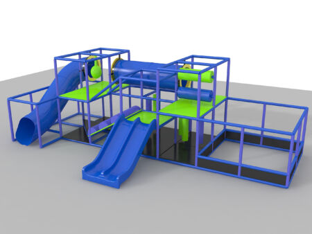 Indoor Playground GPS932 - (Indoor Playsystem Size) - 9 ft. H x 8 ft. W x 28 ft.
