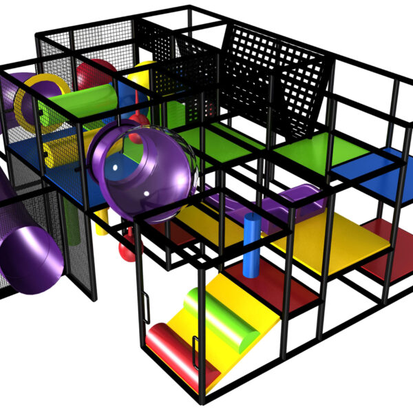 Indoor Playground GPS935 – (Indoor Playsystem Size) – 9 ft. H x 20 ft. W x 18 ft.