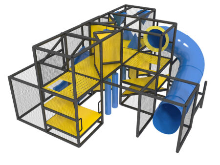 Indoor Playground GPS945 - (Indoor Playsystem Size) - 9 ft. H x 16 ft. W x 16 ft.